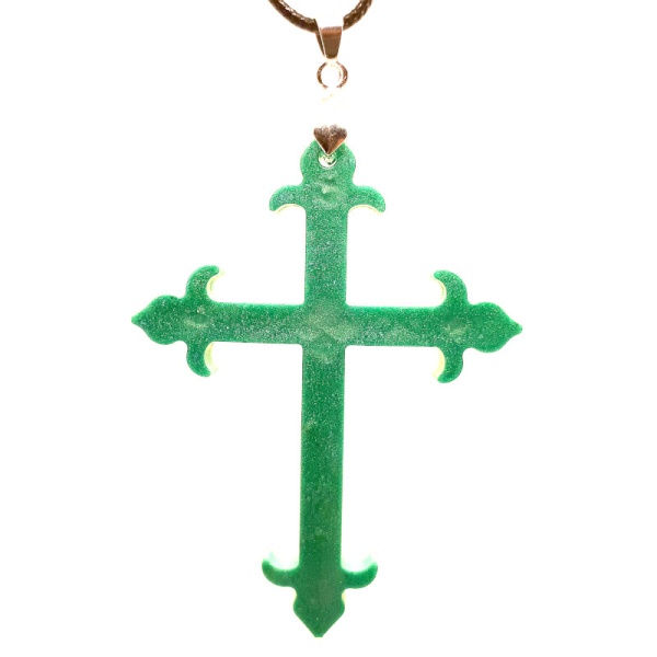 stripped-latin-cross-green