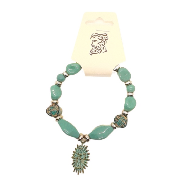 turquoise-beads-bracelet-with-solar-cross_8half-inches